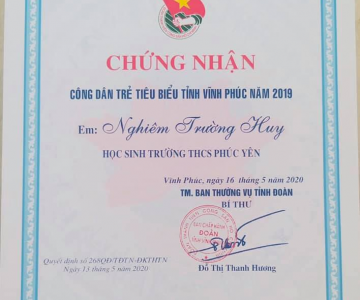 Học sinh có thành tích tiêu biểu