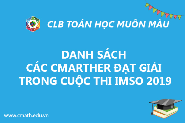Danh sách các CMARTHER đạt giải trong cuộc thi IMSO 2019