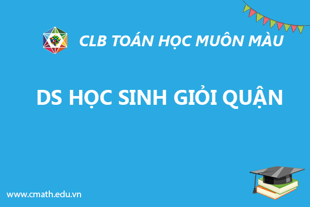 DS học sinh Giỏi Quận