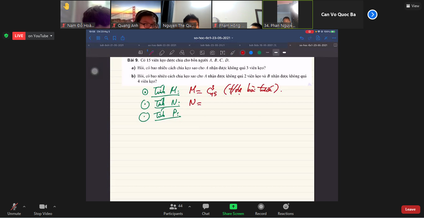 LỚP HỌC TOÁN – CLB CMATH