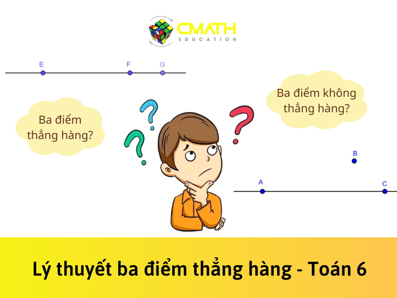 Lý thuyết ba điểm thẳng hàng – Toán 6