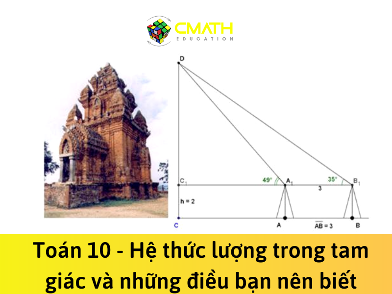 Toán 10 – Hệ thức lượng trong tam giác và những điều bạn nên biết