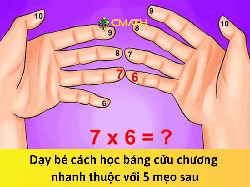 Dạy bé cách học bảng cửu chương nhanh thuộc với 5 mẹo sau
