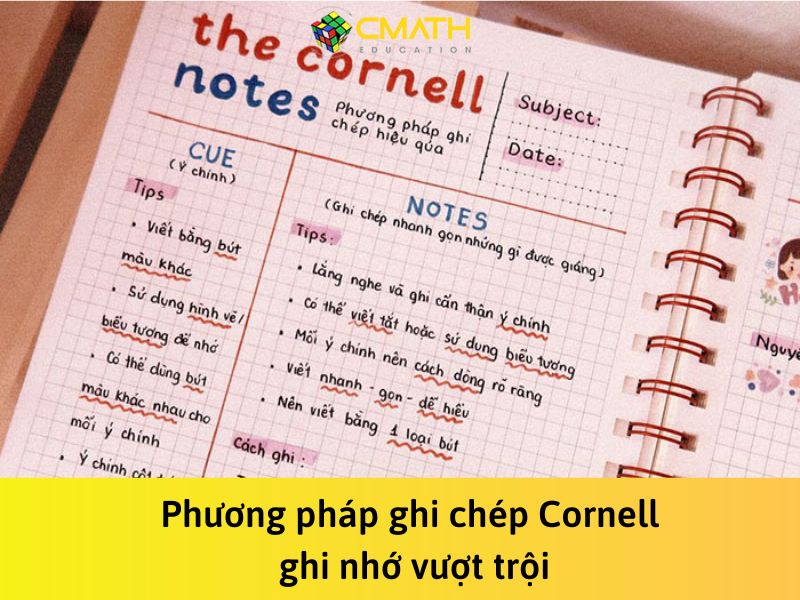Phương pháp ghi chép Cornell ghi nhớ vượt trội